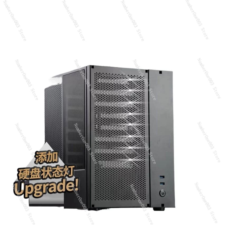 Enclosure NAS L8, Chassis Flying Cow a 8 Bay ATX Nero, Box di Archiviazione per Dischi Rigidi