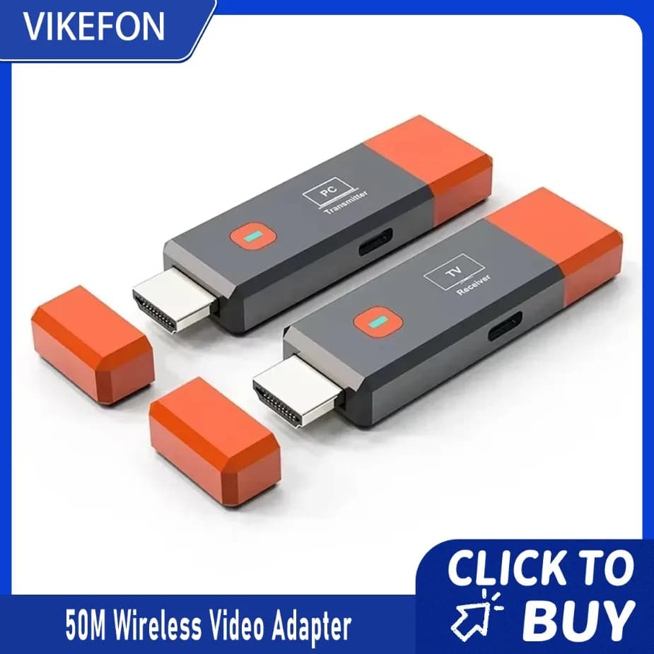 HDMI 1080P 50M HDMI Wireless Video TV Stick Display Extender for Laptop PC Camera to TV