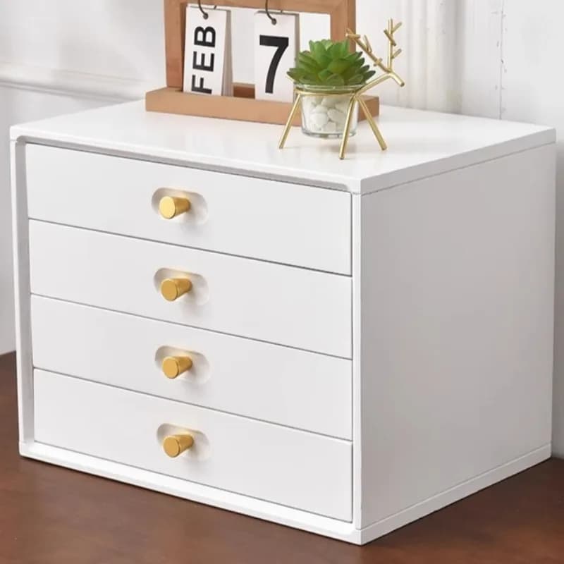 Scatola portaoggetti a cassetto Scatole organizer in legno Custodia per organizzazione di accessori da scrivania di lusso Custodie per organizzazione multifunzionali Mobili