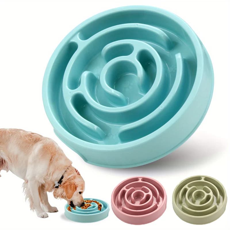 1PC Pet Cat Cat Dog Slow Food Bowl Non-Slip Slow Food Feeding Dog Food Bowl Pet Supplies