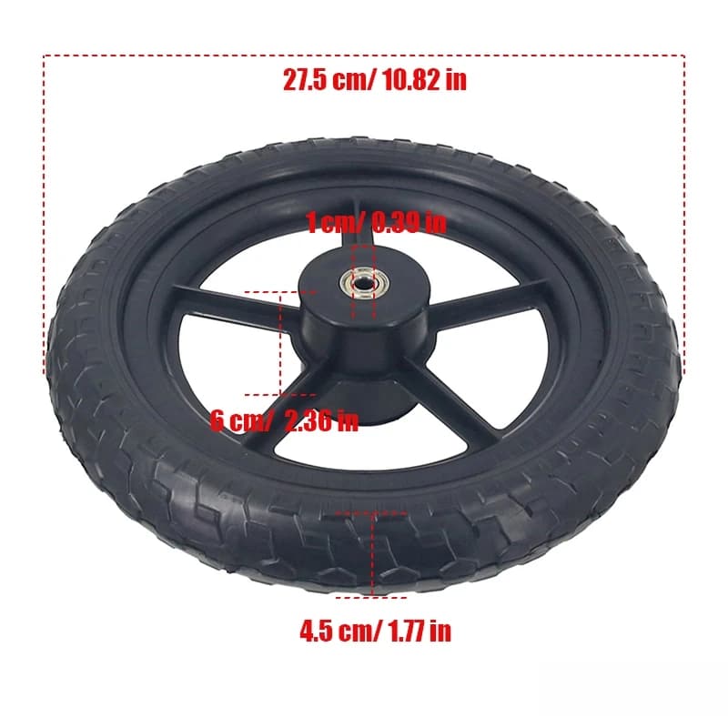 Ruote da 12 pollici 12 1/2x2 1/4, accessori per bici senza pedali per bambini, versione migliorata e rinforzata