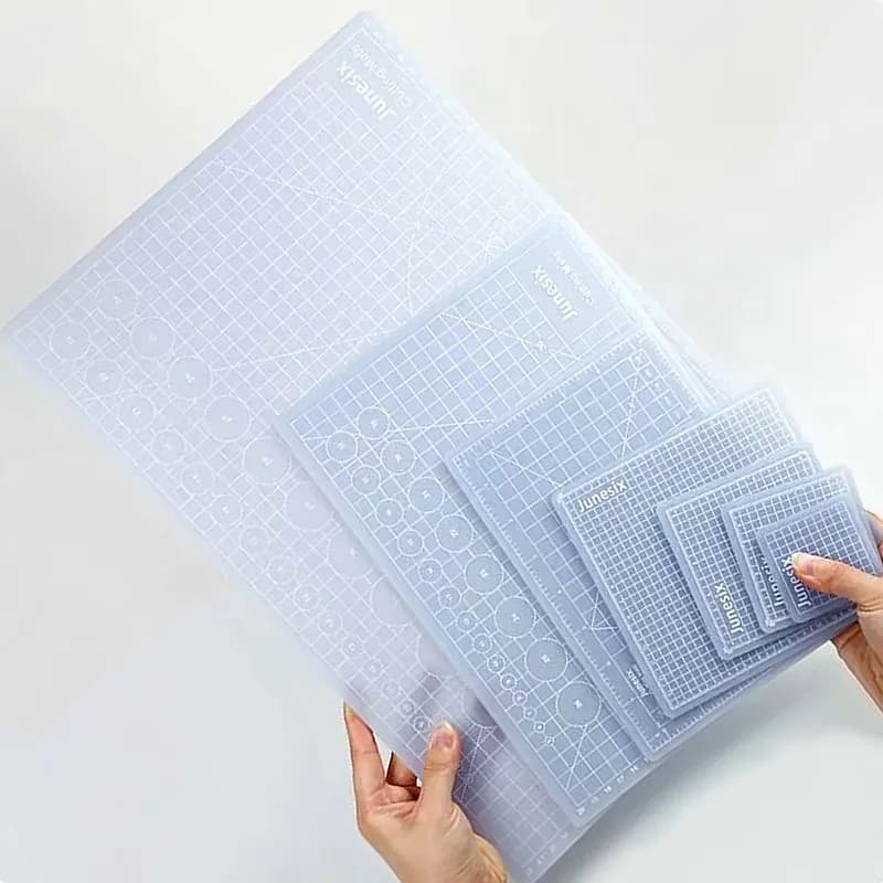 Tappetino da taglio in PVC traslucido multi-formato rilievo per incisione artista manuale strumento per intaglio in gomma taglierina autorigenerante a doppia faccia