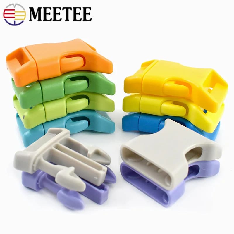 10/20/30 Pezzi Fibbie a Sgancio Rapido in Plastica Miste da 10/15/20/25mm, Chiusure Regolabili per Cinghie di Zaini, Ganci per Collari di Cani, Accessori per Borse