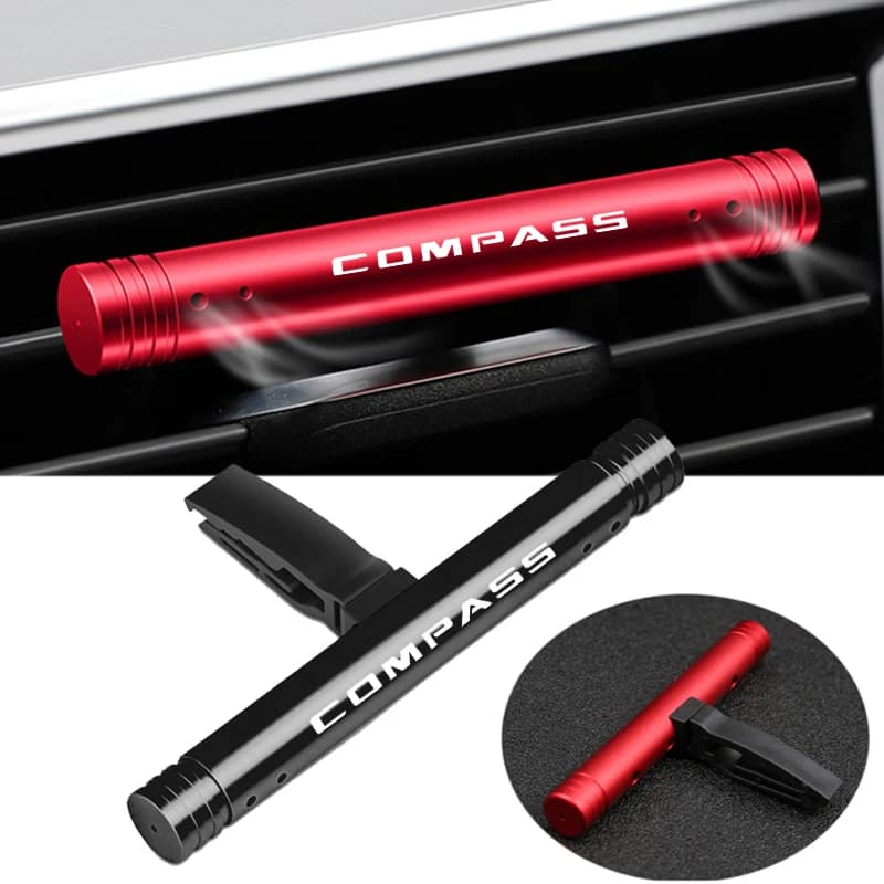 Deodorante per auto solido con clip per profumo, per Jeep Compass, Patriot, Cherokee, Liberty, Renegade, aromaterapia per presa d'aria
