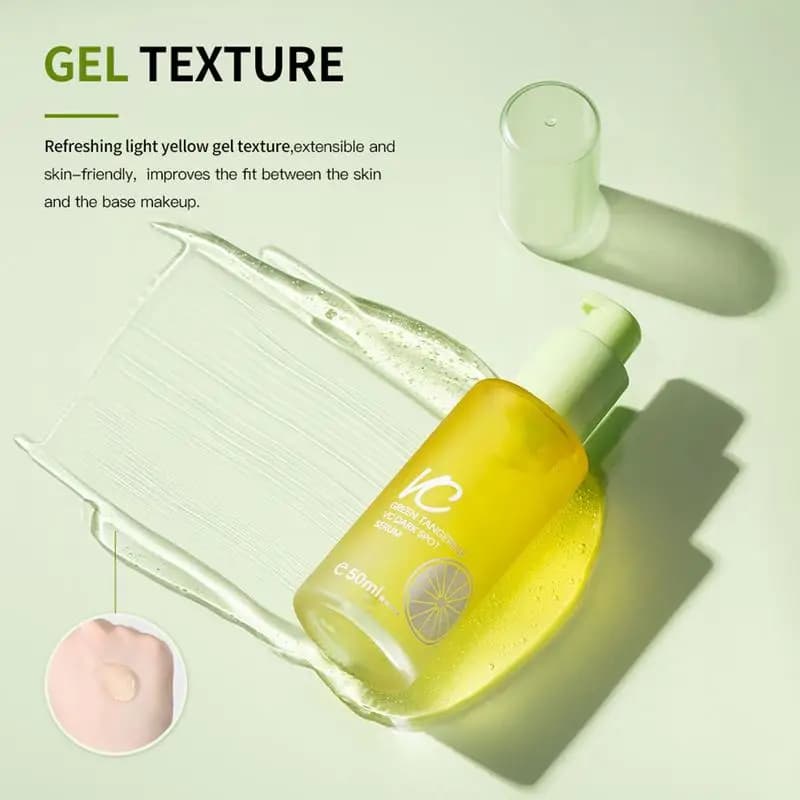 1 pcs VC Dark Spot Care Serum Whitening Brightening the Skin Facial Spot Lightening Essence Green Tangerine VC Serum Skin Care