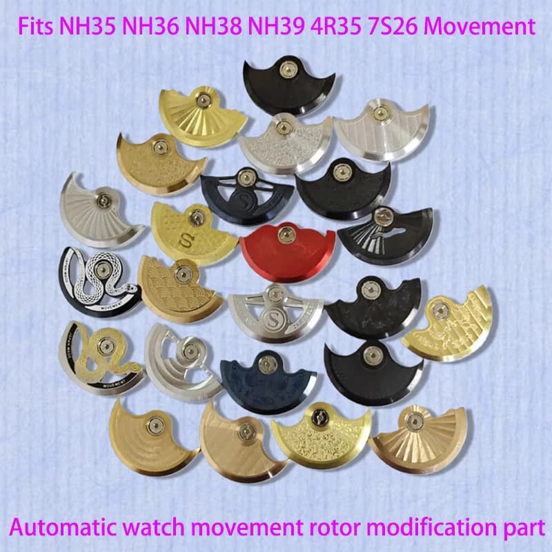 Movimento per Orologi NH35 NH36, Rotore a Pendolo Automatico Compatibile con NH34 NH35 NH36 NH38 NH39 NH70 4R 7S 6R, Parte Modificata