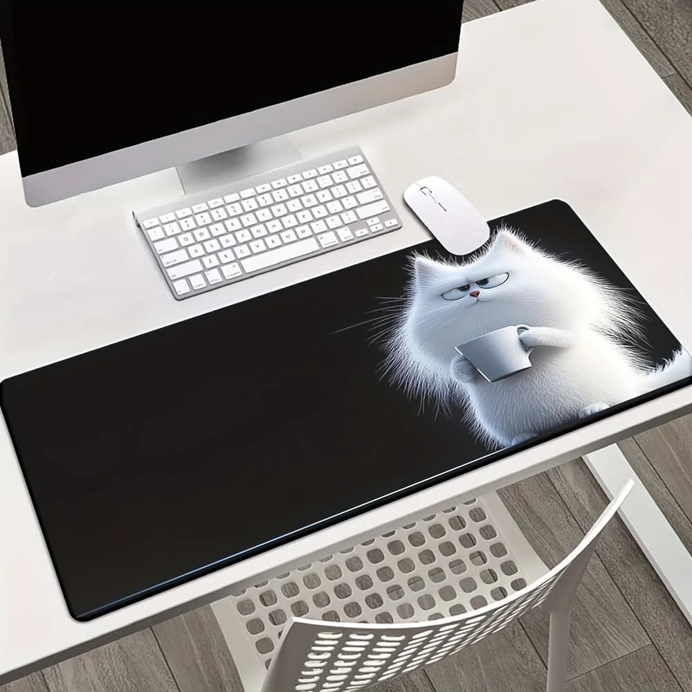 Tappetino per mouse da gioco in tessuto resistente, tappetino da scrivania con fondo antiscivolo per PC, laptop, attrezzatura da ufficio