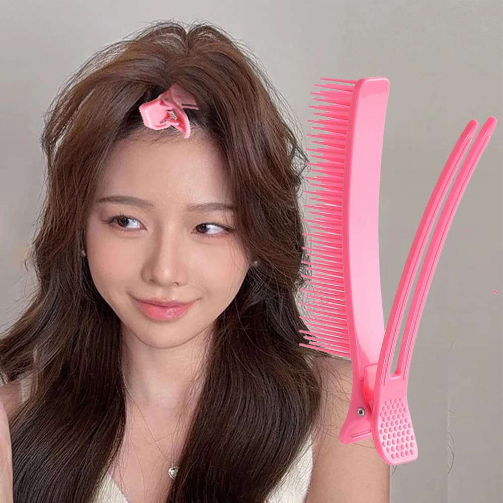 Nuovo Pettine Semplice per Capelli Voluminosi, Arricciacapelli per Radici, Fermaglio Naturale per Capelli Voluminosi, Strumento per lo Styling e l'Arricciatura dei Capelli da Donna