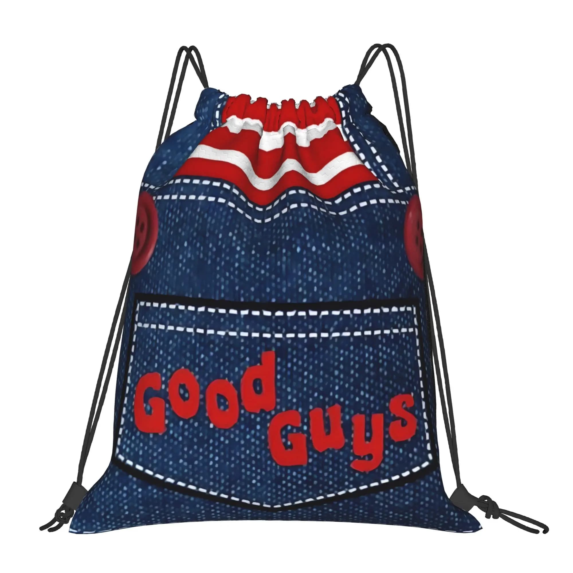 1 pz Borsa con coulisse Good Guys C-Chuckys Pop Culture, Borsa a sacchetto con cordino per la spesa