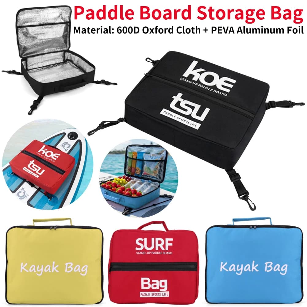 Paddle Board Storage Bag Paddleboard Deck Cooler Bag Waterproof Beverage Storage Bag For Kayak Paddle Board Surfing Accessories