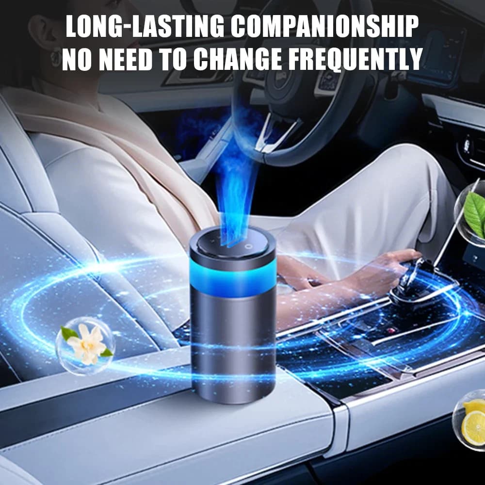 Car Deodorants Perfume Smart aromatherapy diffuser Private Stamp Odor Removal Automatic spray Aurora Blue Flame