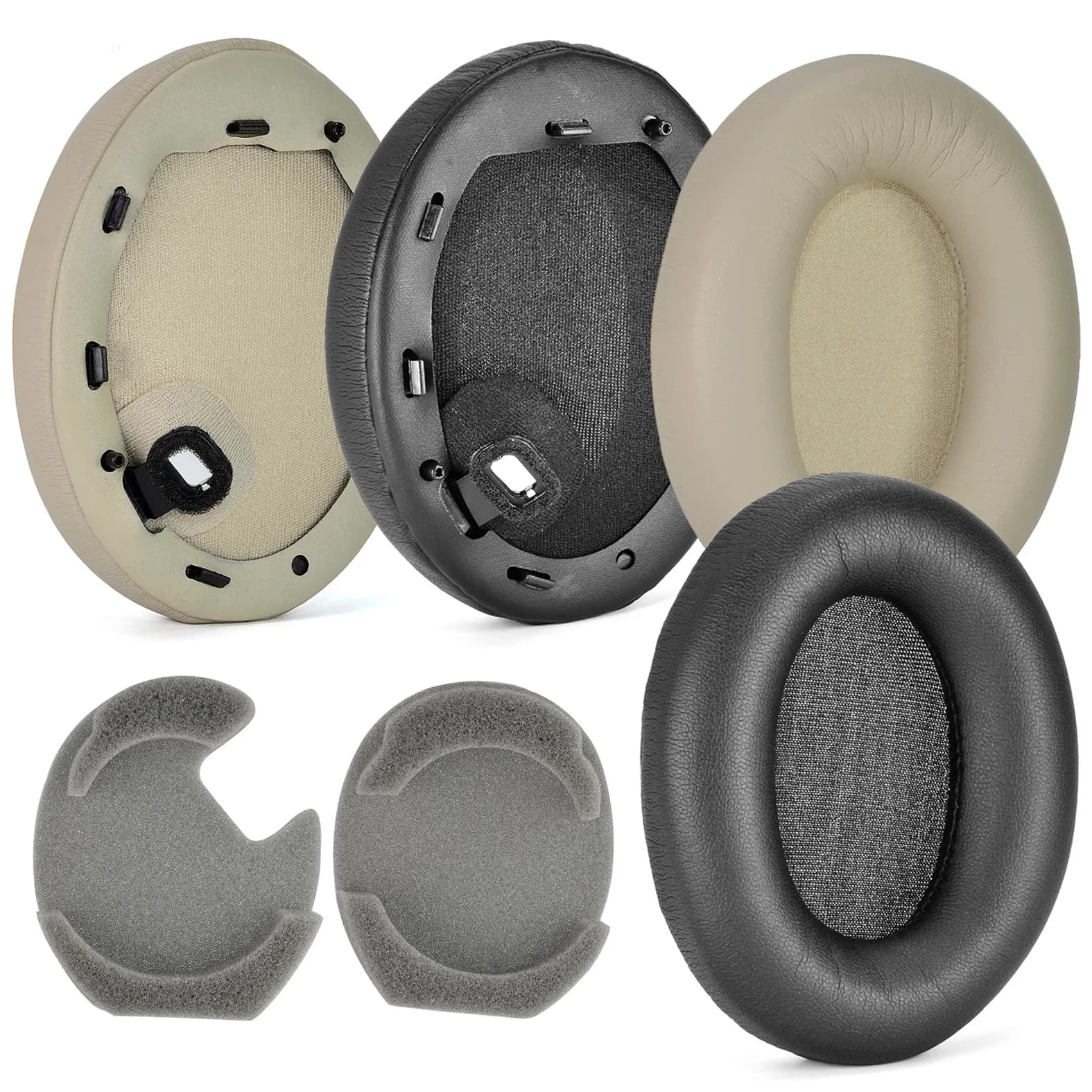 Cuscinetti auricolari di ricambio per cuffie Sony WH-1000XM4 Cuscinetti auricolari in memory foam Cuffie di alta qualità Custodia in pelle