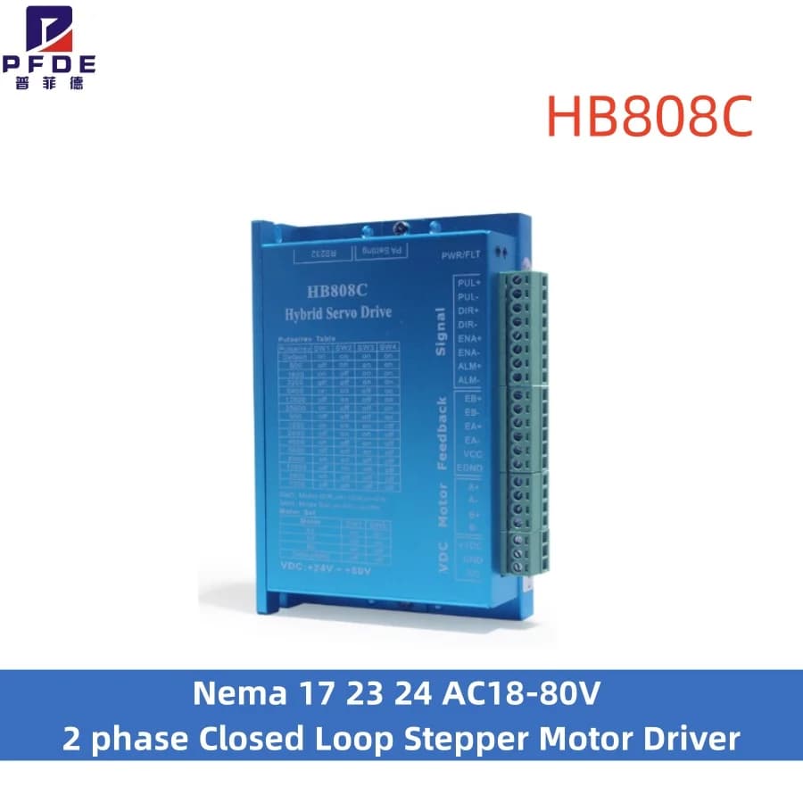 HB808C Nema 17 23 24 AC18-80V Driver motore passo-passo ad anello chiuso bifase per motore 42 motore 57 motore 60
