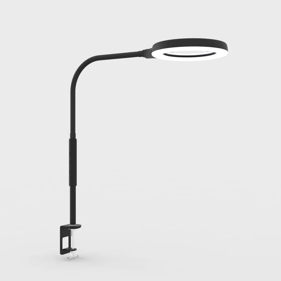 LED Desk Lamp with Magnification Beauty Facial Magnifying Floor Lamp for Photographic Lighting