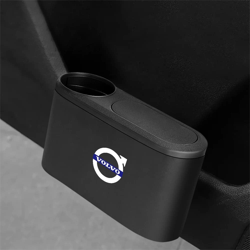 Auto Pattumiera Appesa Pattumiera Con Portabevande Scatola Dell'organizzatore Per Volvo V40 V60 V90 XC40 XC60 XC90 S40 S90 S60 C50 C70 Rdesign