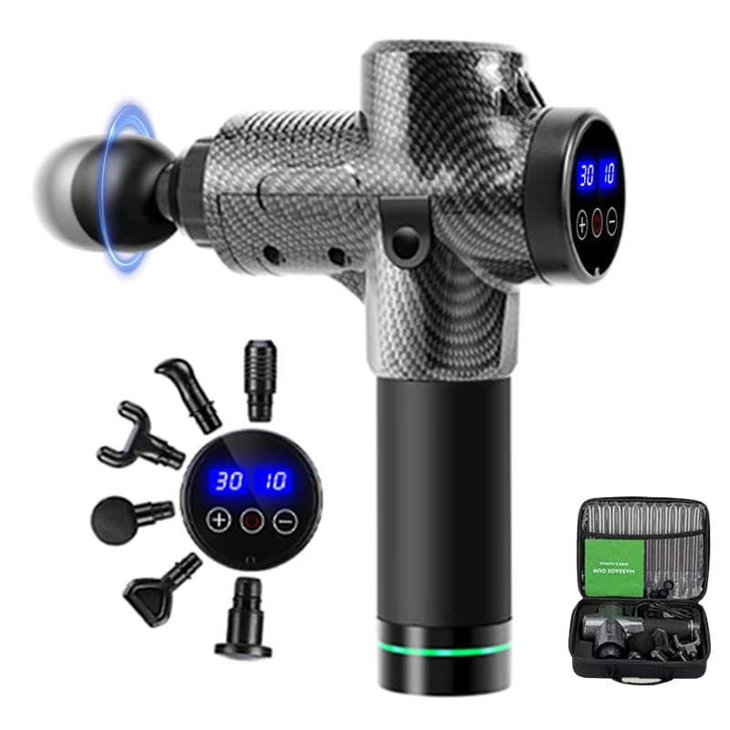 Home Health Care Brushless Body Massage Gun Muscle Relief Pain Blood Circulation Electric Massage Gun with Lcd Touch Screen