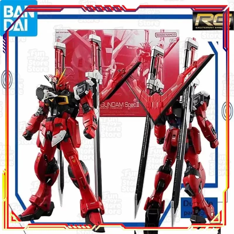 Bandai Gundam RG 1/144 Sword Impulse Gundam Spec II Kit Modello Anime Action Figure Giocattolo da Assemblare per Ragazzi Ufficiale e Autorizzato