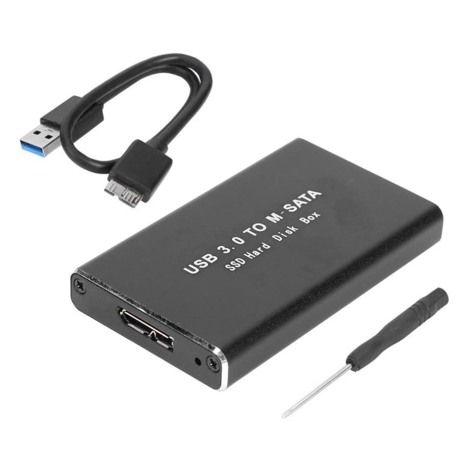 Custodia SSD Custodia per disco rigido da mSATA a USB 3.0 Adattatore mSATA USB3.0 Disco a stato solido esterno per disco rigido SSD mSATA 30x30mm 30x50mm