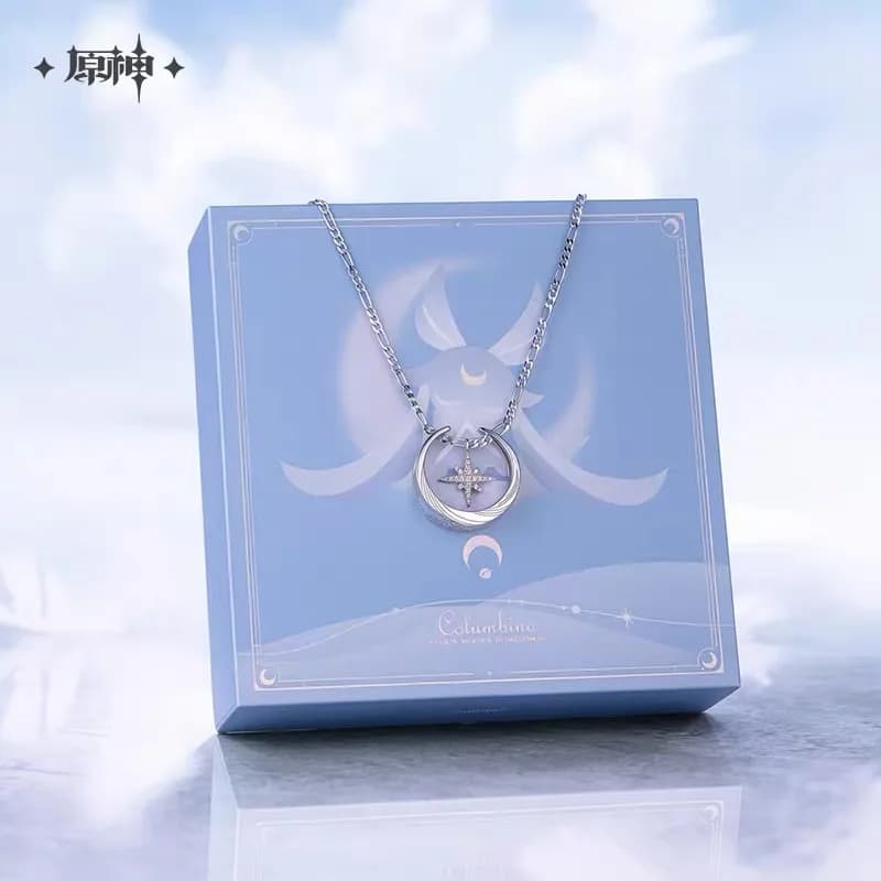 miHoYo Official Genshin Impact Genuine Product Columbina Ring and Necklace Set Game Merchandise Cosplay Accessory Holiday Gift