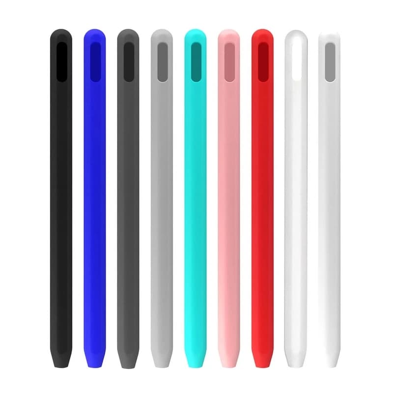 Custodia Ultra sottile in tinta unita custodia comoda in Silicone per Apple Pencil 2 custodia leggera a 360 ° con protezione anticaduta