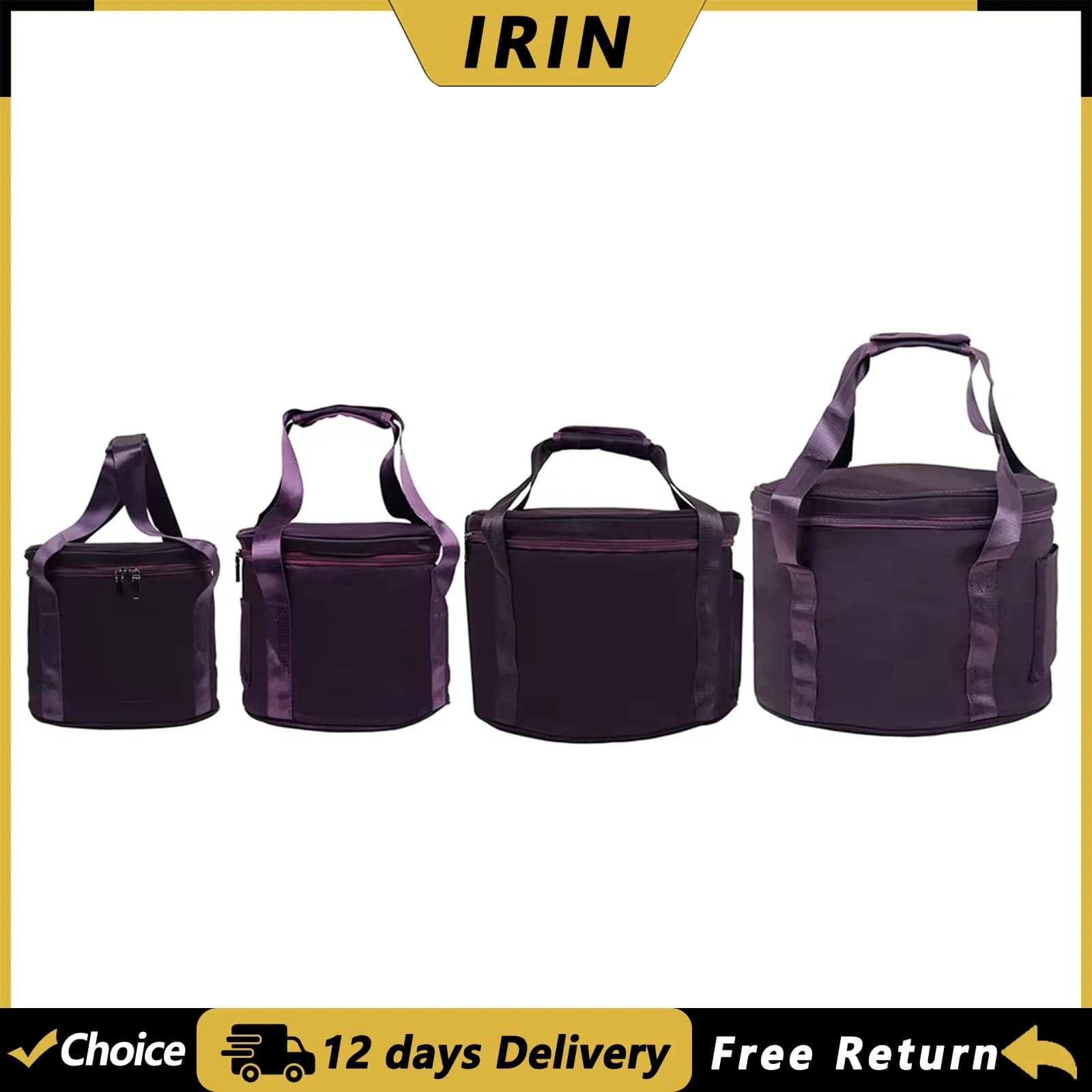 IRIN 8/10/12/14 Inch Singing Bowl Bag Portable Crystal Bowl Case Crystal Bowls Handbag Percussion Instrument Parts & Accessories