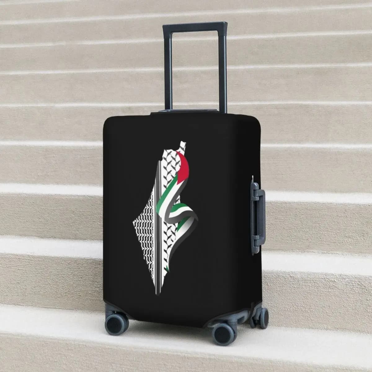 Keffiyeh palestinese Mappa palestinese Copri valigia Volo Divertimento Custodia per bagagli Protezione aziendale