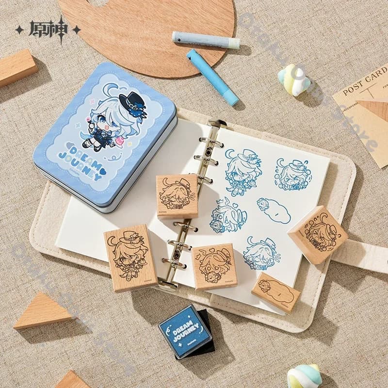 Furina Focalors Genshin Impact Official Badge Cosplay File Folder Sticker Acrylic Standing Emblem Breastpin Wooden Seal Pendant