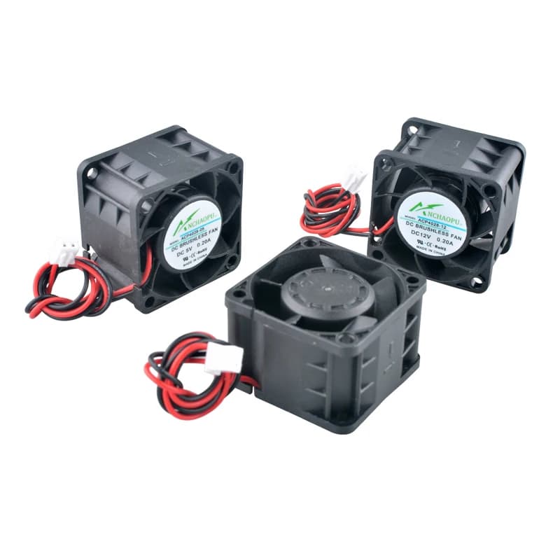 Ventola di raffreddamento assiale a 2 pin con doppio cuscinetto a sfera 4028 4cm 40mm 40x40x28mm DC5V/12V/24V per server di alimentazione 1U 2U
