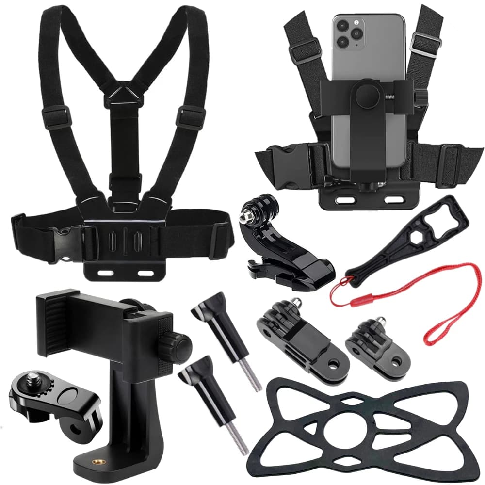 360° Rotating Support for Phone with Toxic Belt and Band for DJI Action 6 5Pro, Universal Slinging for Action Camera