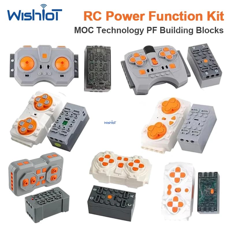 MOC Technology PF Pieces Building Blocks Infrared Receiver + Infrared Speed Remote Control Compatible with legoeds Power Pack