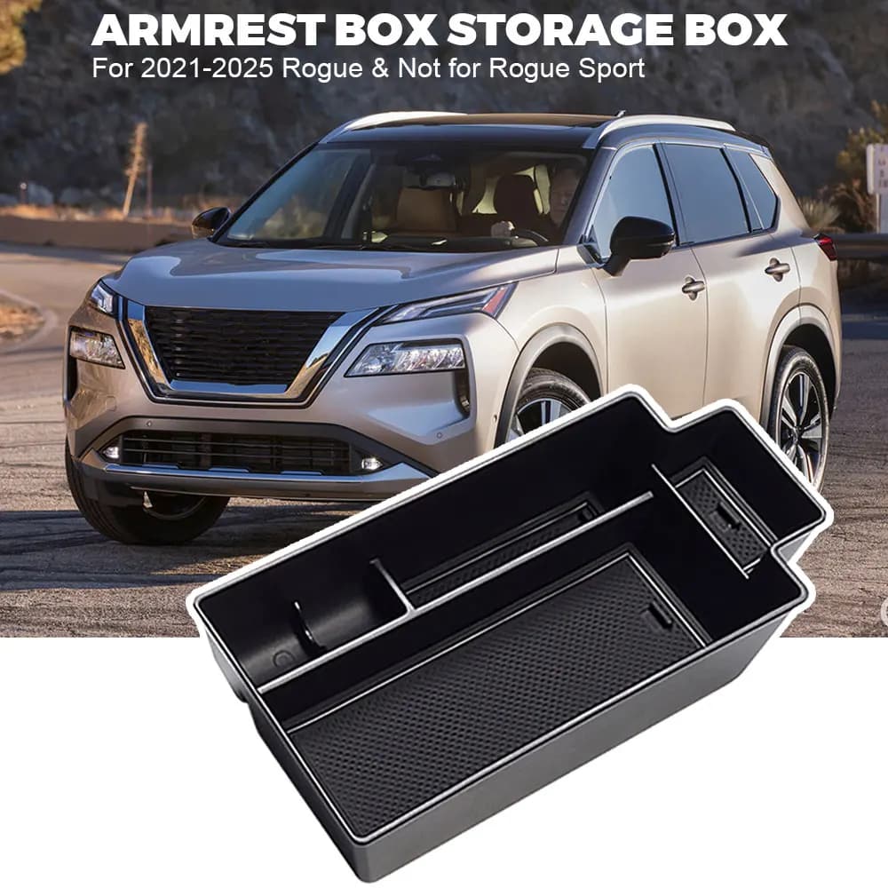 Per Nissan X-trail Rogue 2021 2022 2023 2024 T33 Console Centrale Organizer Vassoio Auto Bracciolo Scatola di Immagazzinaggio Accessori Per Interni Auto
