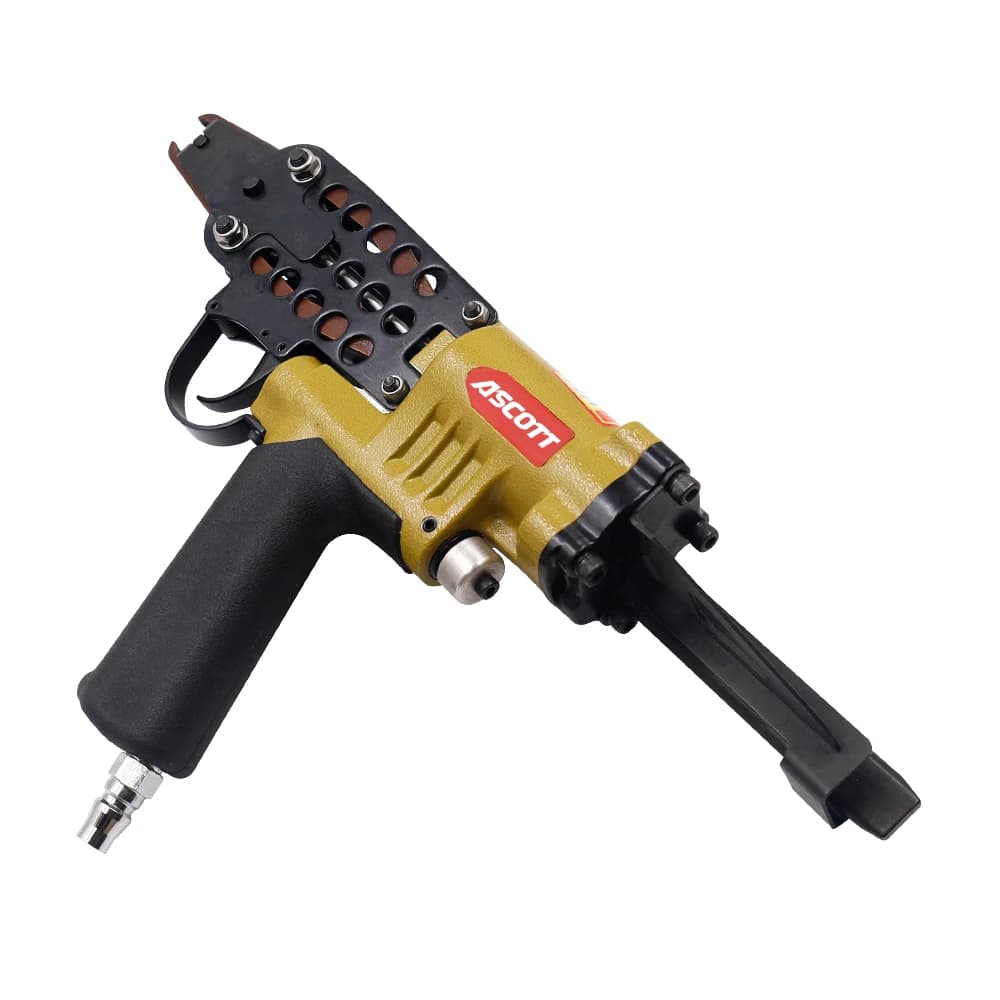 ASCOTT Chiodatrice pneumatica per anelli a C SC760C Cucitrice tipo C Pinza per anelli di maiale ad aria Pinza per anelli a C pistola sparachiodi per gabbie a filo per recinzione ad anelli di maiale
