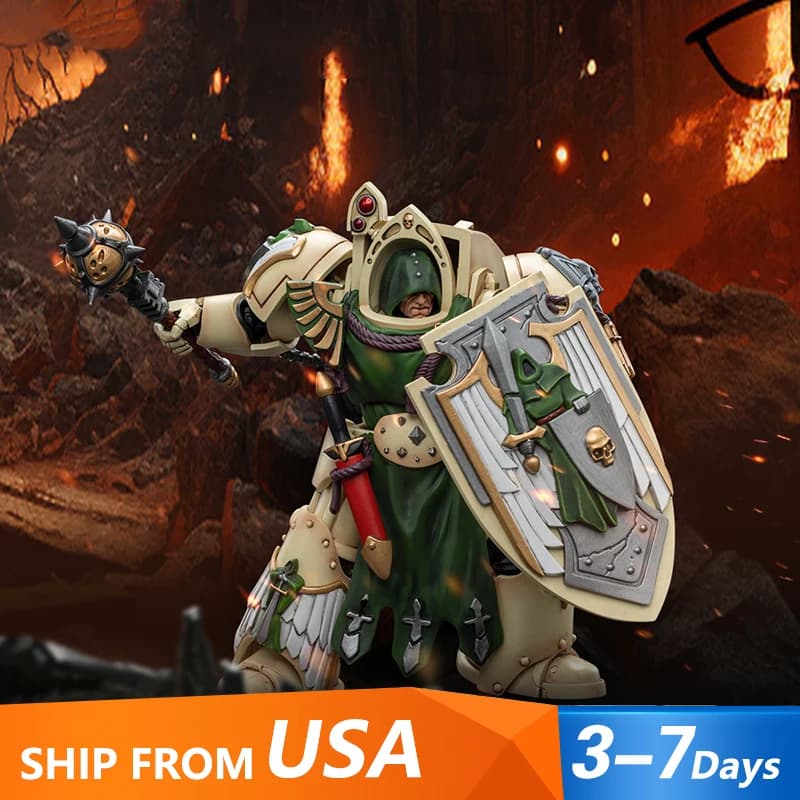 JOYTOY Warhammer 40K Dark Angels Deathwing Knight con maiale dell'assoluzione 1 Action Figure 1:18, modello regalo della collezione