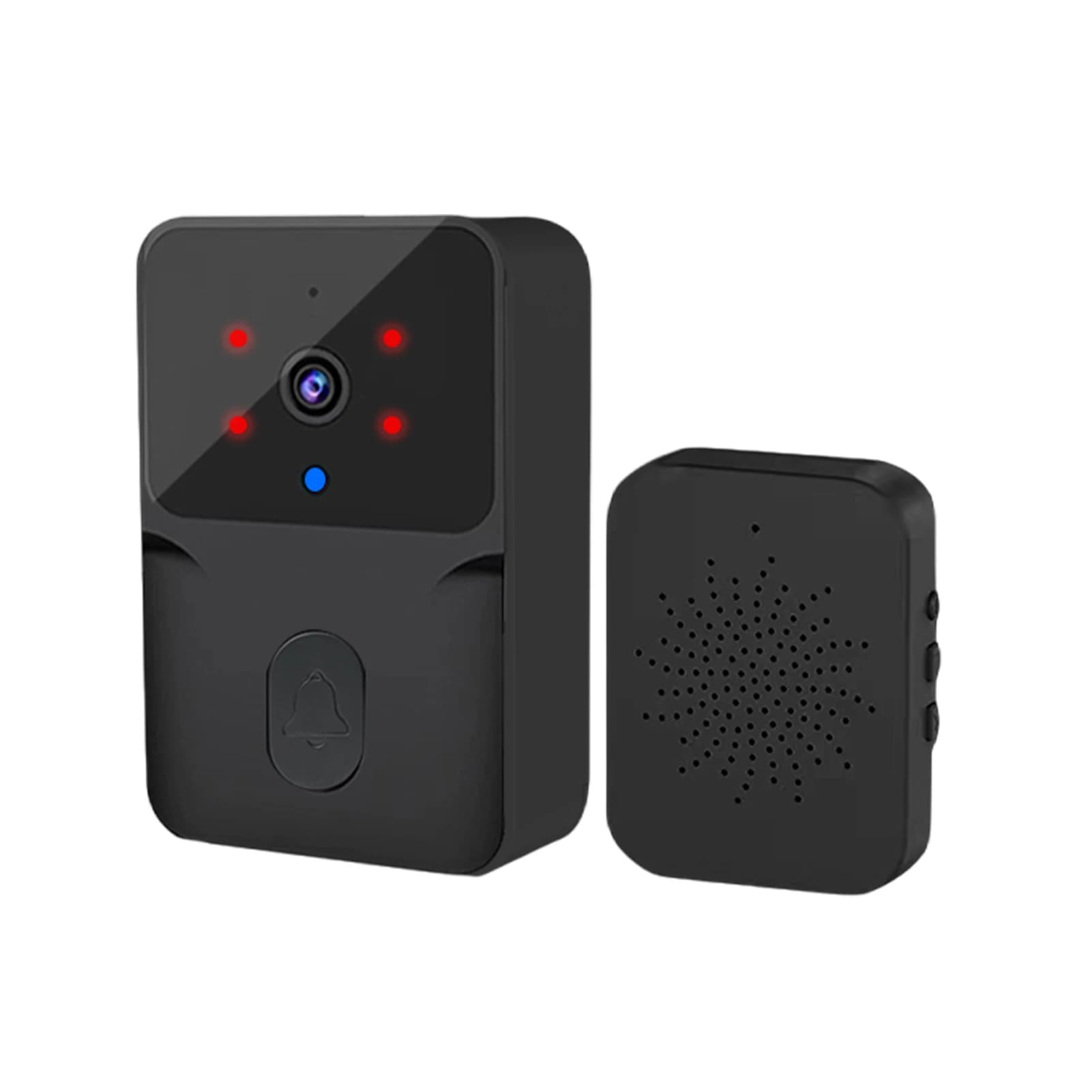 Campanello Video WiFi con Funzione Interfono, Sistema di Sicurezza Domestica Intelligente, Campanello Wireless