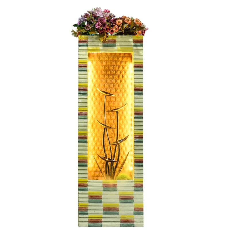 Fontana in resina, umidificatore per acqua corrente, ornamento per acqua fortunata, decorazione domestica, regalo di apertura