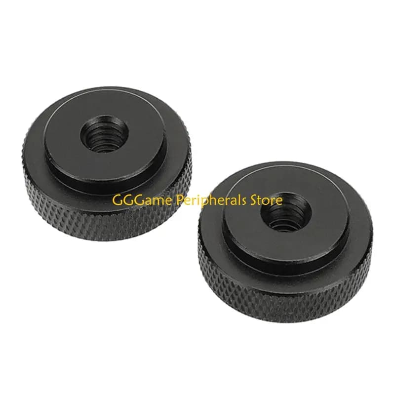 U55B 2Pcs Aluminum 1/4inch Thread Screw Nut Mount Reinforced Hot Shoe Camera Flash Tripod Mount For Secure Camera Mounting
