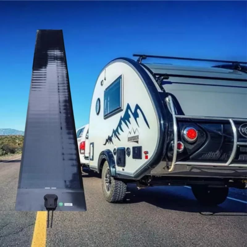 Pannello Solare CIGS a Film Sottile da 120W, Installazione Flessibile Adesiva, Alimentazione Stabile per Camper, Furgoni e Rimorchi