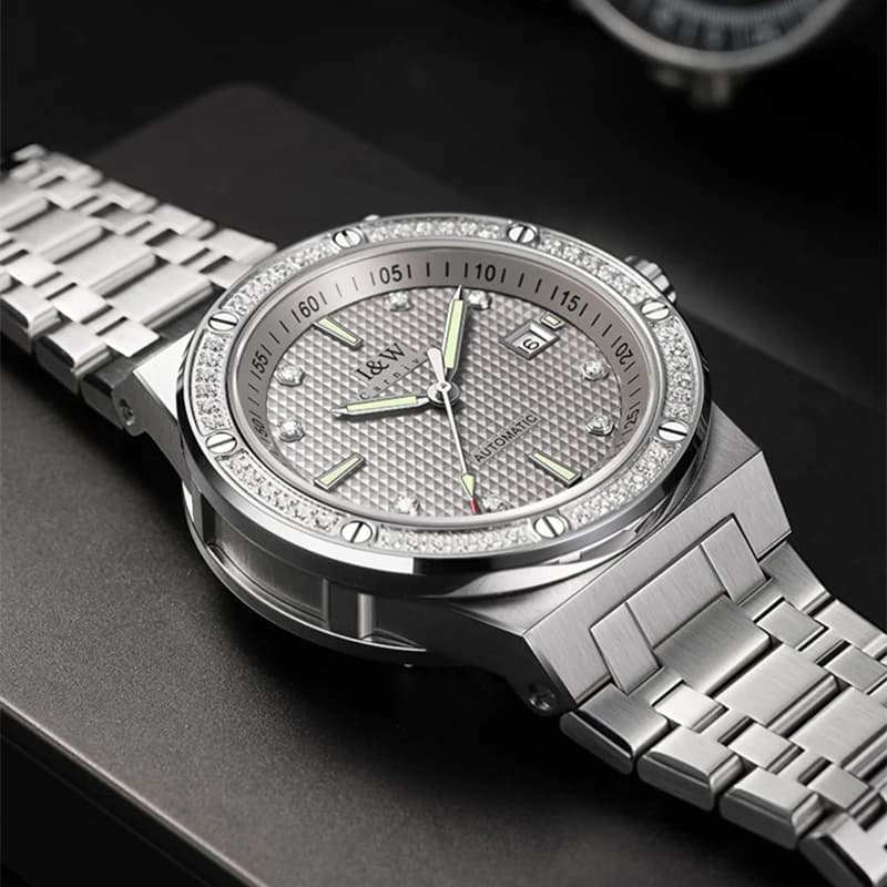 IW Business Automatic Men Luxury Watches 5ATM orologio meccanico MIYOTA in acciaio inossidabile impermeabile data maschile Reloj Hombre
