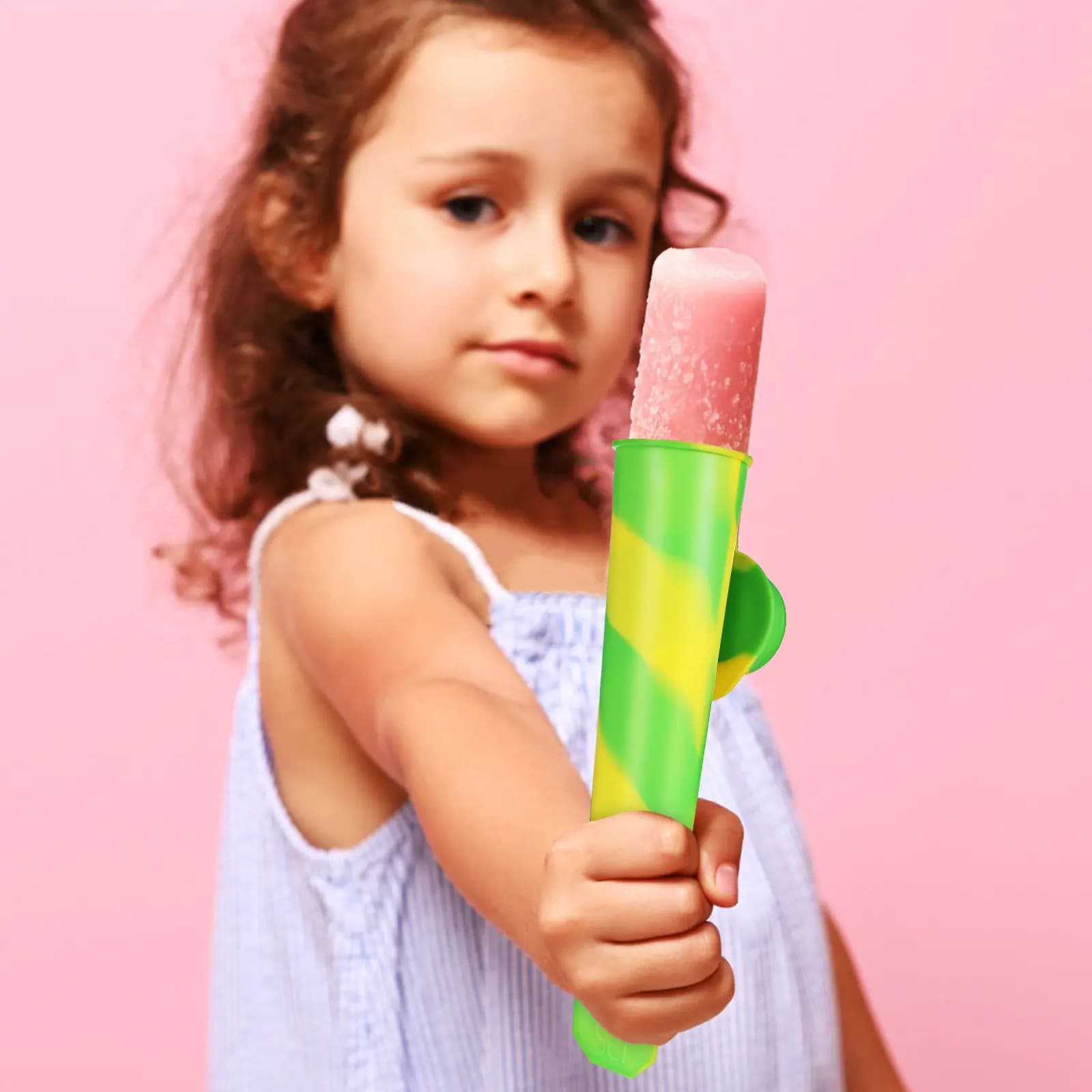 Set di 12 Stampi in Silicone per Gelato, Stampi Flessibili Riutilizzabili per Ghiaccioli e Yogurt, per Bambini e Adulti, per Dolci Fatti in Casa