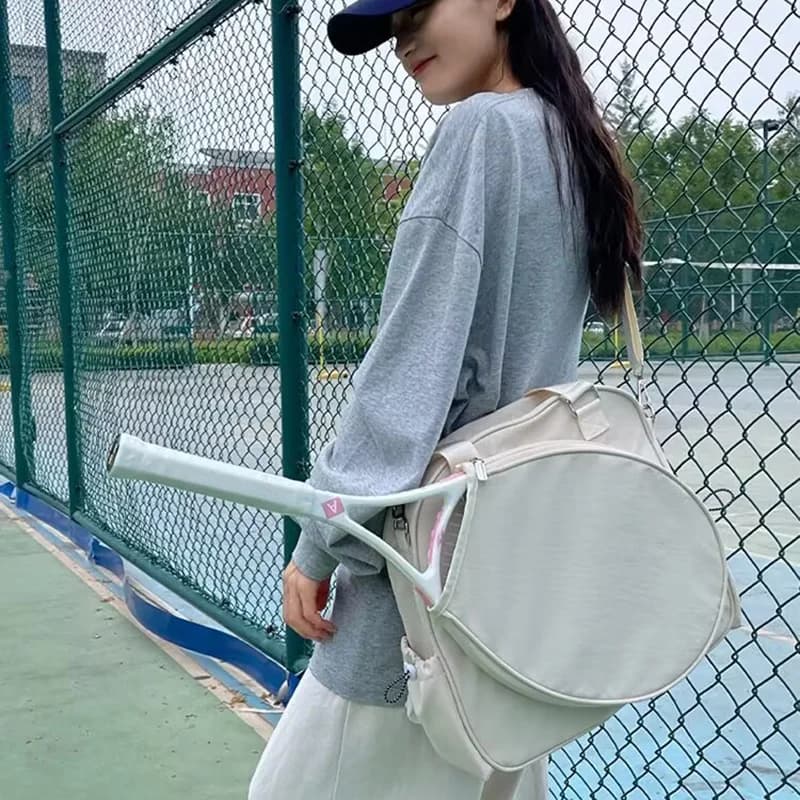 Badminton Tennis Racket Bag Fashionable Outdoor Professional Sports Racquet Shoulder Bag Large Beginners Racquet Cover Handbag