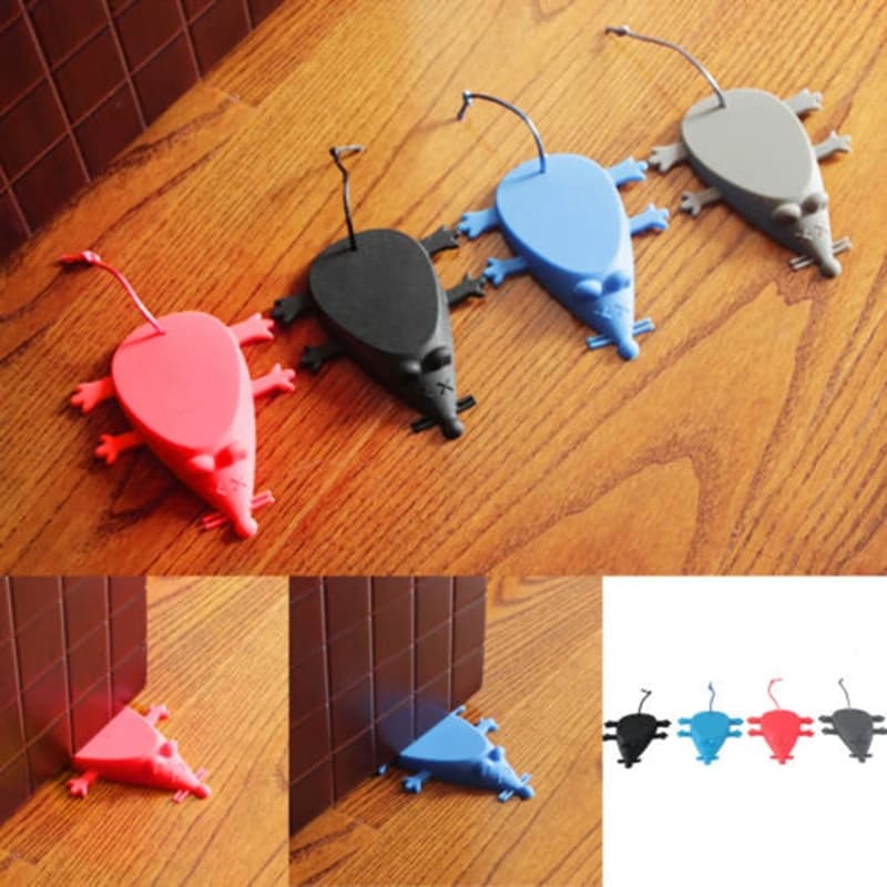 1/3 Pezzi Fermaporta in Silicone a Forma di Topo Cartone Animato, Accessori di Sicurezza per Bambini, Protezione per Bambini, Strumento di Sicurezza Domestica