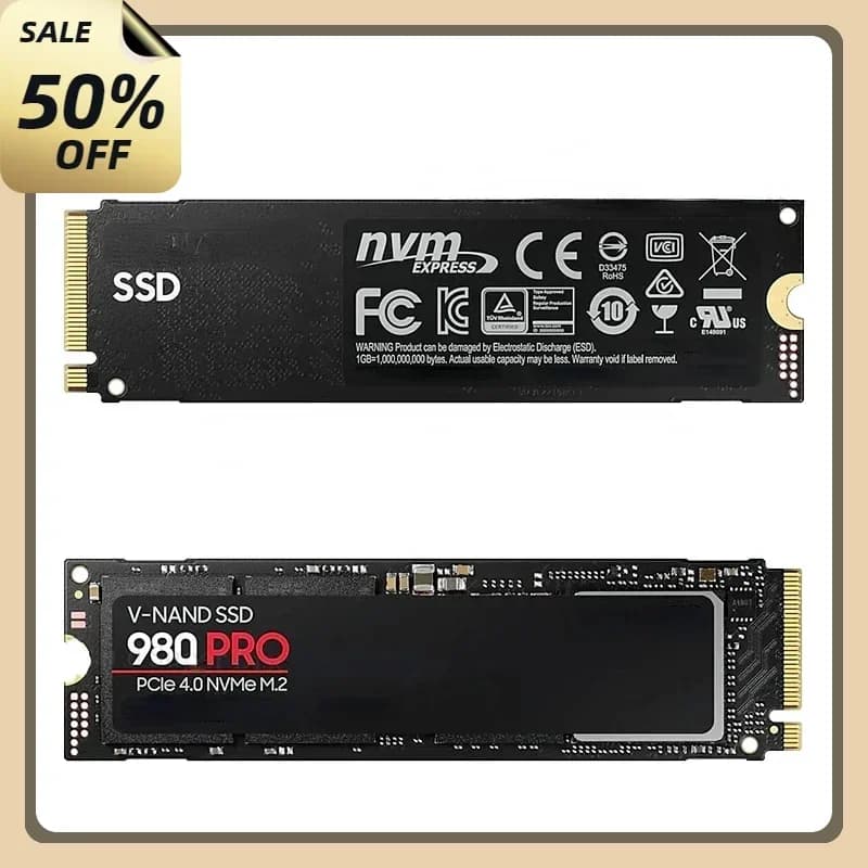 980 Pro M.2 NVMe SSD 1TB 2TB 4TB 8TB PCIe 4.0 X4 TLC 3D NAND 2280 Internal Solid State Drive for PS5 Desktop Laptop PC