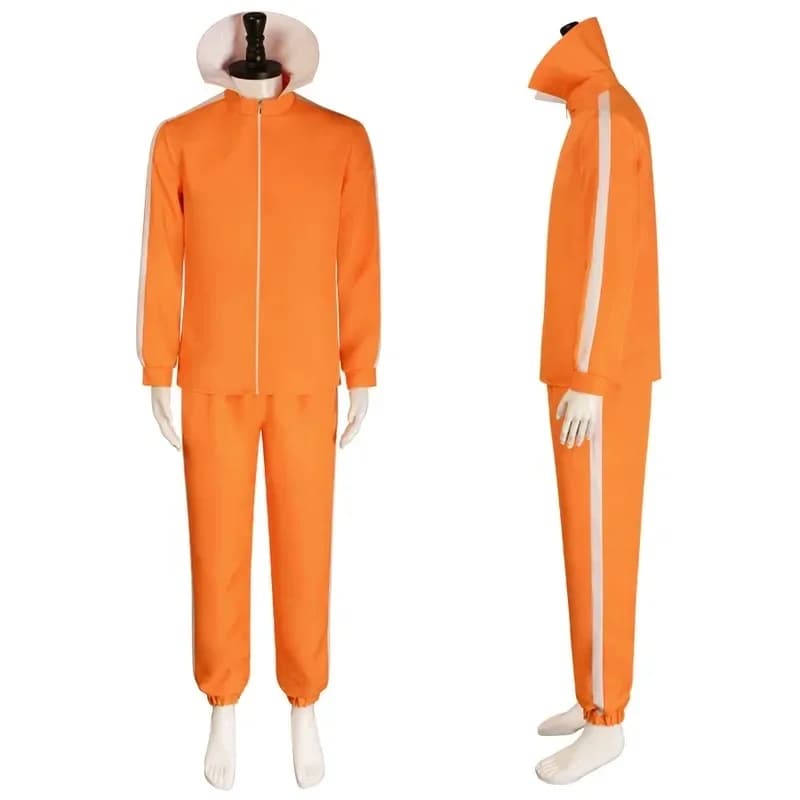 Premium Outfit Movie Vector Cosplay Costume Wig Orange Jacket Pant Glasses Outfits Set Women Men Halloween Role Play Par