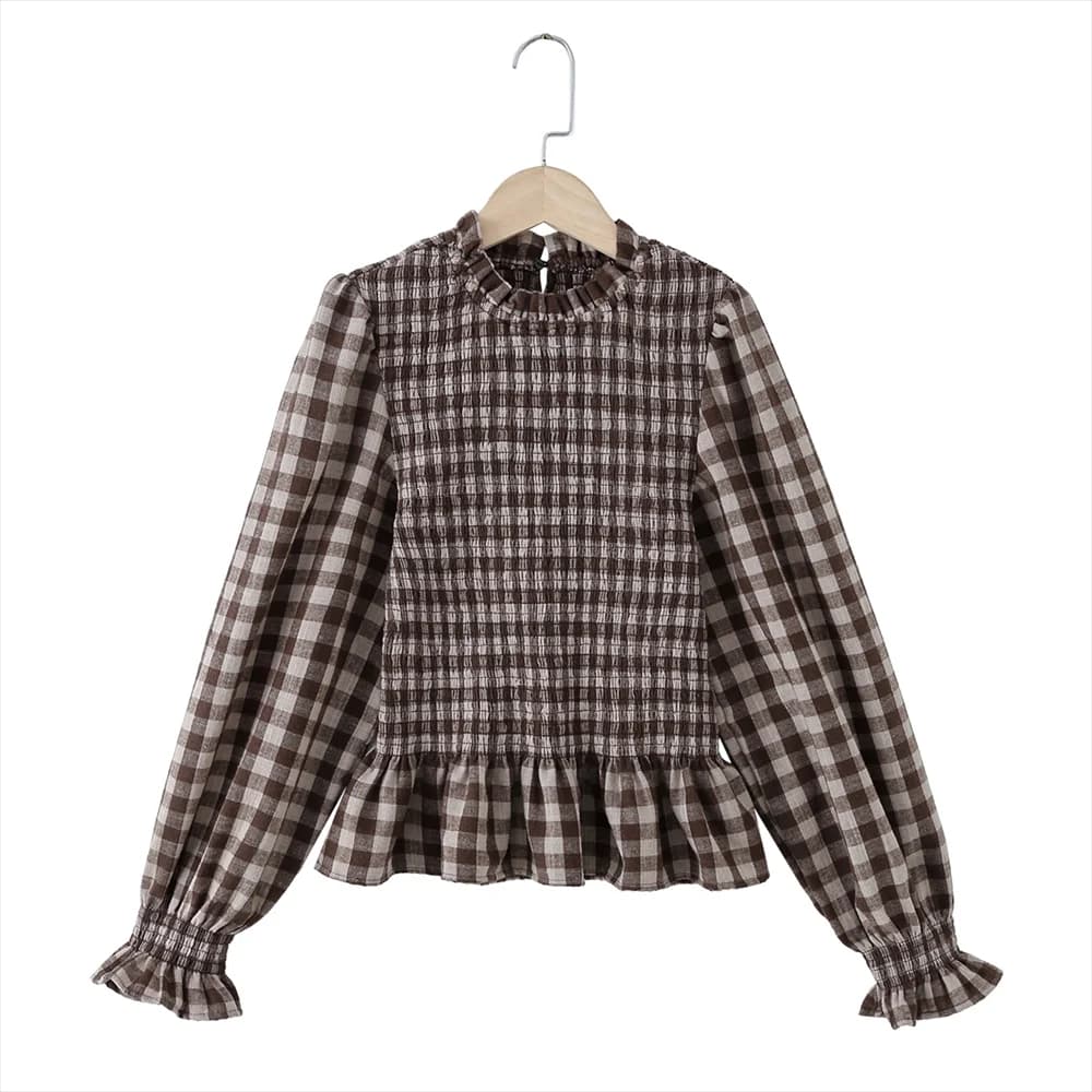 New Women's Fashion 2026 European and American Style, Long Sleeve Tops with Decorative Bee Nido Pattern