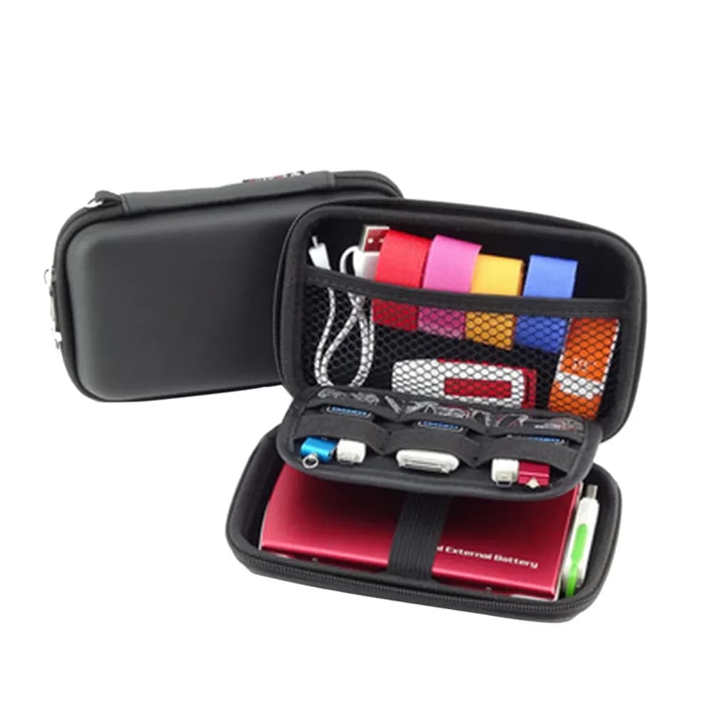Borsa Organizer Impermeabile per Accessori Elettronici, Custodia da Viaggio Portatile per Caricatori, Cavi e Chiavette USB