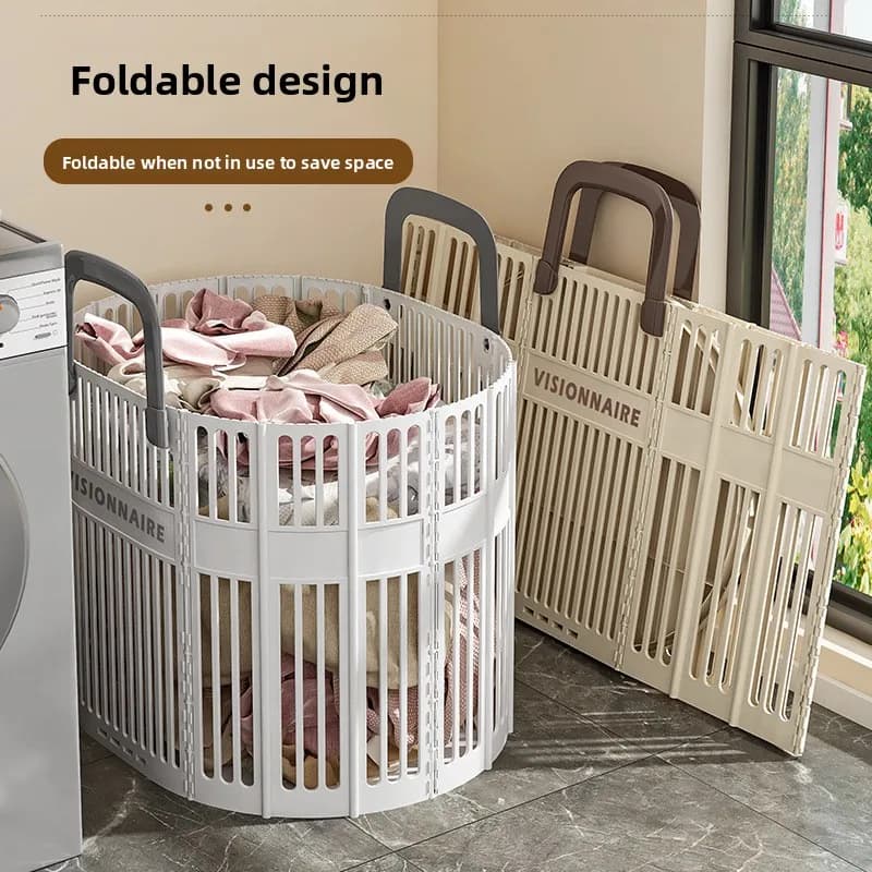 Cesto portabiancheria pieghevole - Cesto portabiancheria extra large per bagno/camera da letto, spaziosa borsa portabiancheria pieghevole con manici