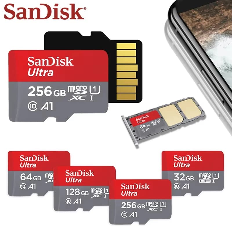 Chiavetta USB SanDisk - 32GB, 64GB, 128GB, 512GB - memoria portatile per computer, telefoni, telecamere di sorveglianza e fotocamere.