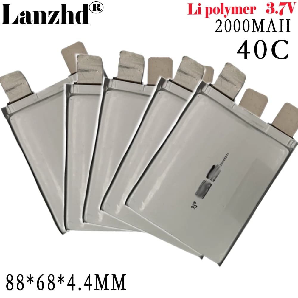 Nuova cella di batteria 446888 3.7V 2000mAh 40C per avviatore di emergenza per auto avviamento di emergenza accensione dell'automobile scarico elevato 88*68*4.4mm