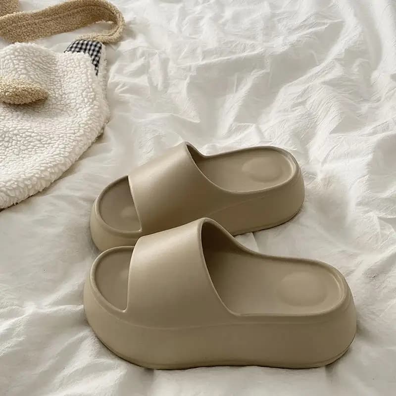 Women's Thick Bottom Cloudlike Slippers EVA Platform Sandals Indoor Office Anti-slip Slippers Comfortable Home Slippers