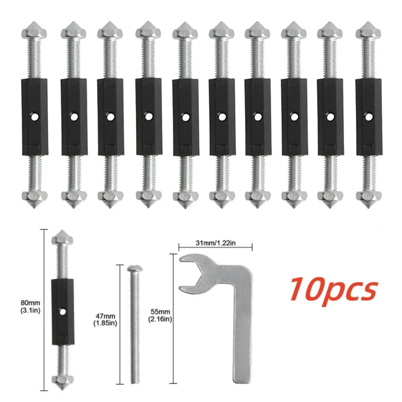 10Pcs 118/86 Type Switch Socket Cassette Screws Support Rod Wall Mount Switch Box Internal Repair Kit Stash Struts Repair